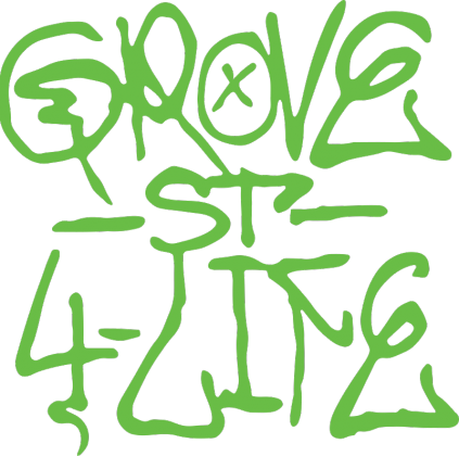 Grove St 4-Life graffiti tag